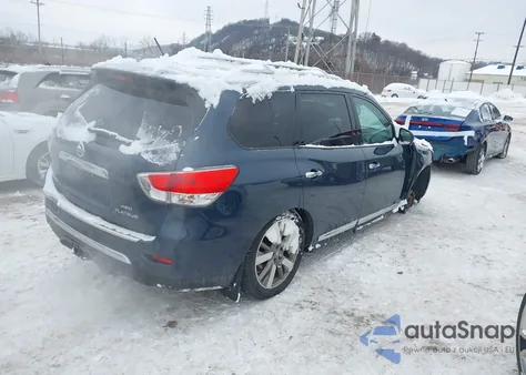 2014 Nissan Pathfinder Platinum from USA, damaged, VIN 5N1AR2MM3EC647688
